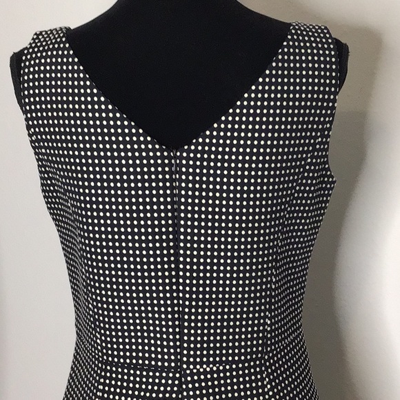Lauren Ralph Lauren dress navy with white polka dot sleeveless dress size 8 - Picture 5 of 7